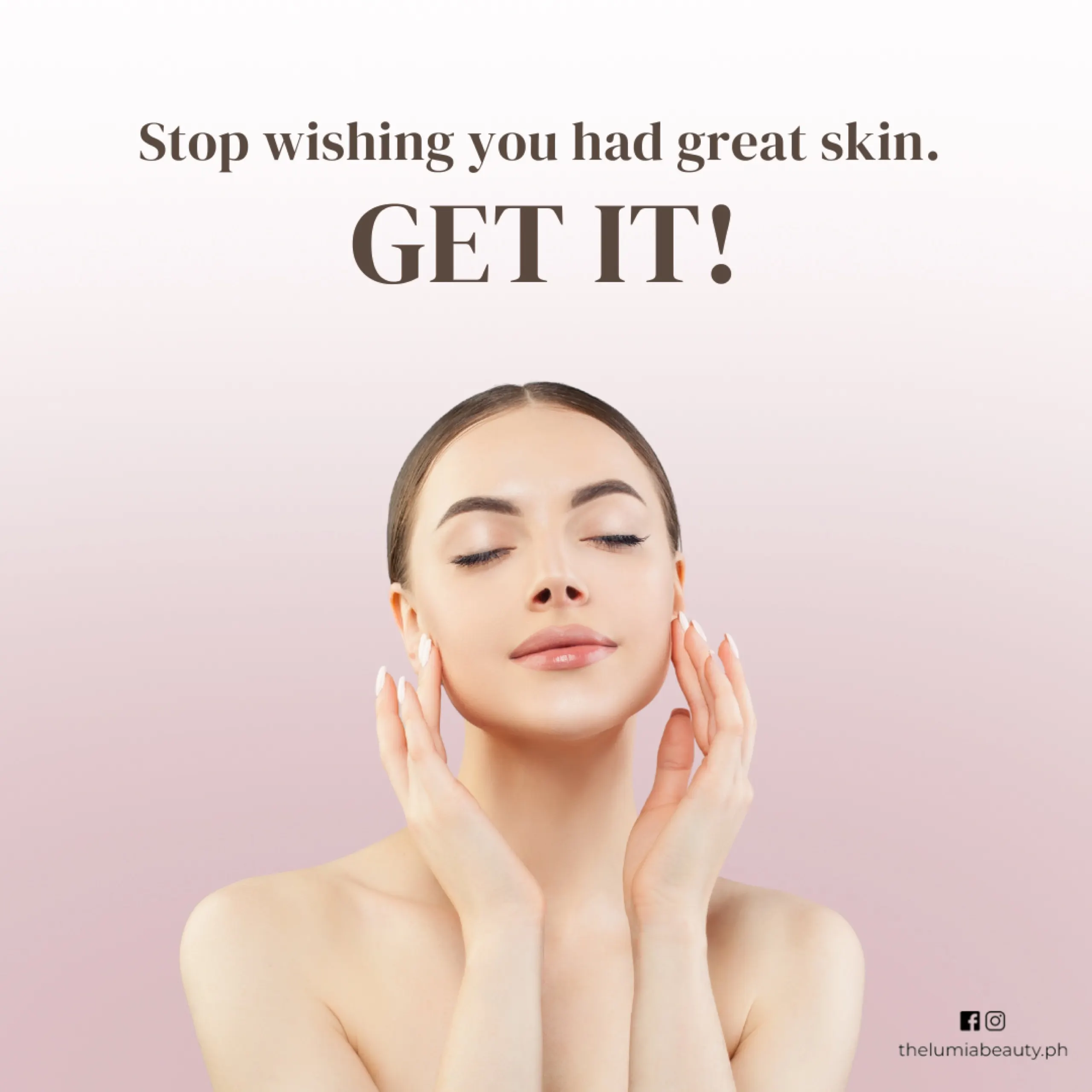 Lumia beauty skincare social media ad design