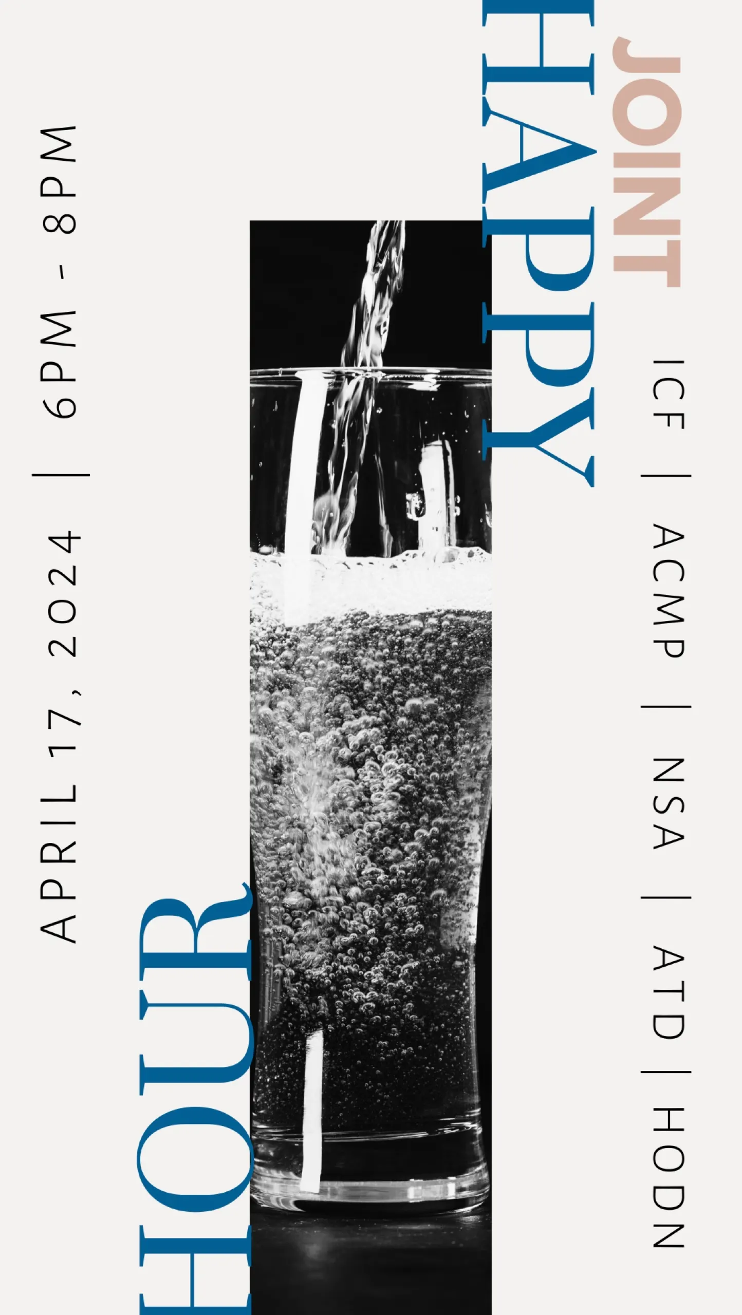 NSA Houston joint happy hour Instagram story design