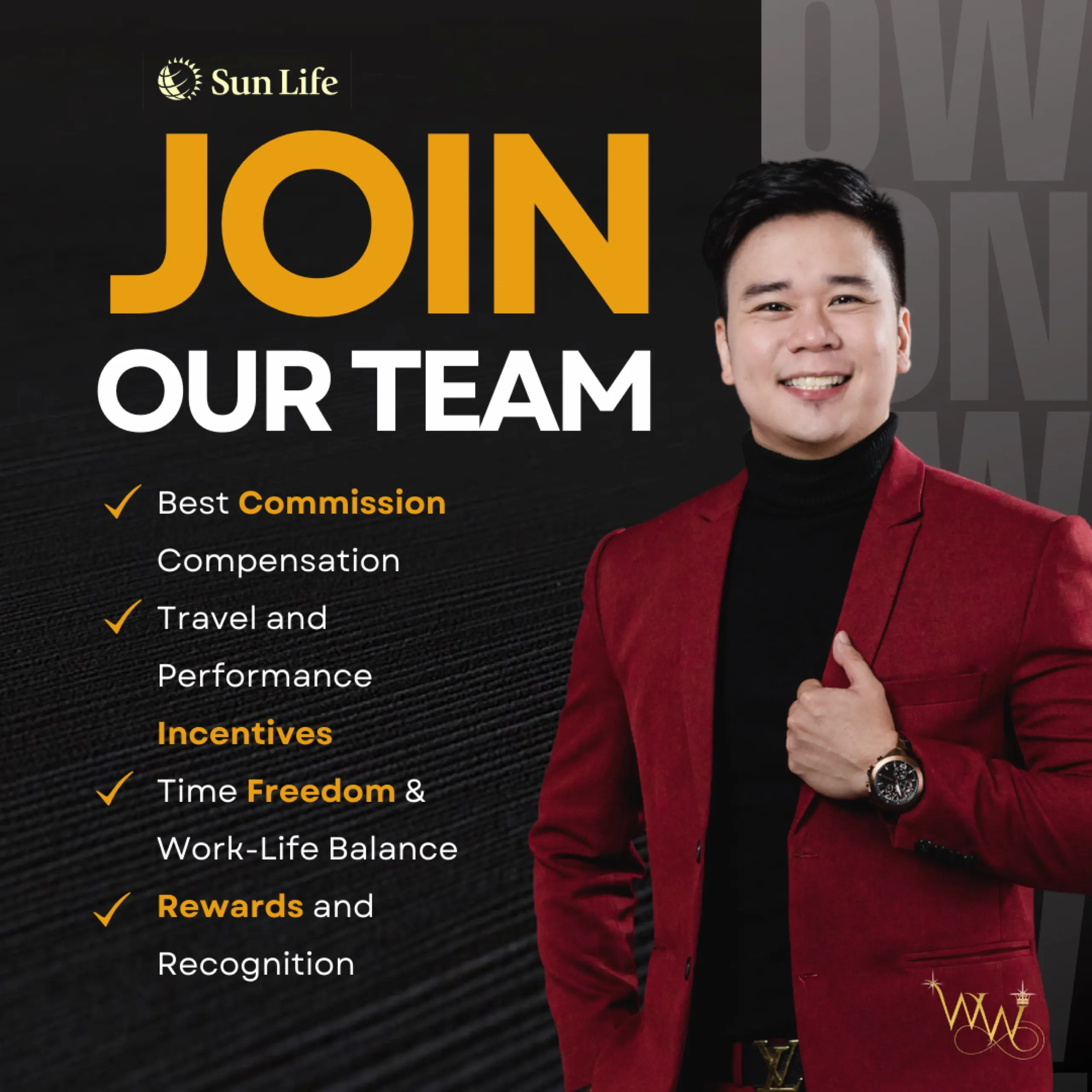 Sun life join our team recruitment social media ad